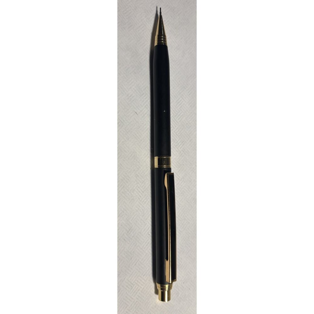 Vintage Dixon Mechanical Pencil - 0.5mm Black With Gold Trim (1980s?) lot0107